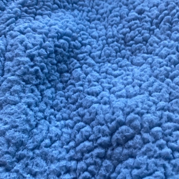 Urban outfitters light blue teddy cropped jacket Small - Picture 5 of 6